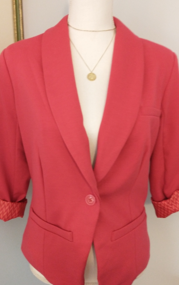 3/4 Sleeve & Satin Lined Business Blazer